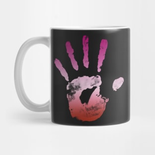 Lesbian Handprint Mug